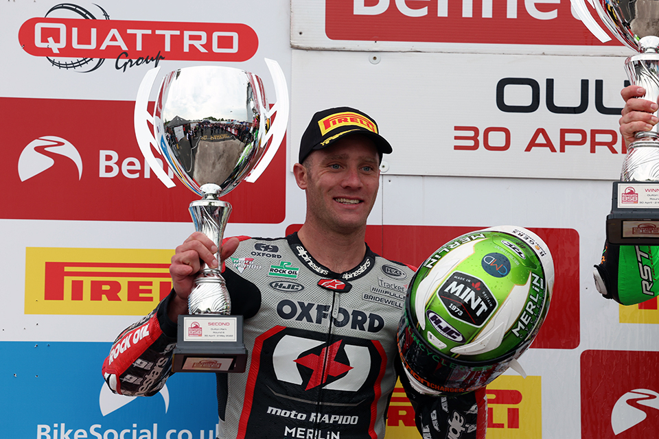 Its a strong 2nd place for BSB rider Tommy Bridewell at Oulton Park